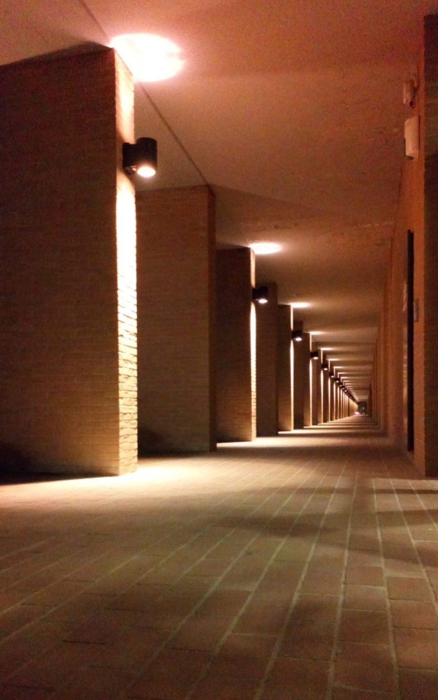 Illuminazione uffici esterno notte Parma